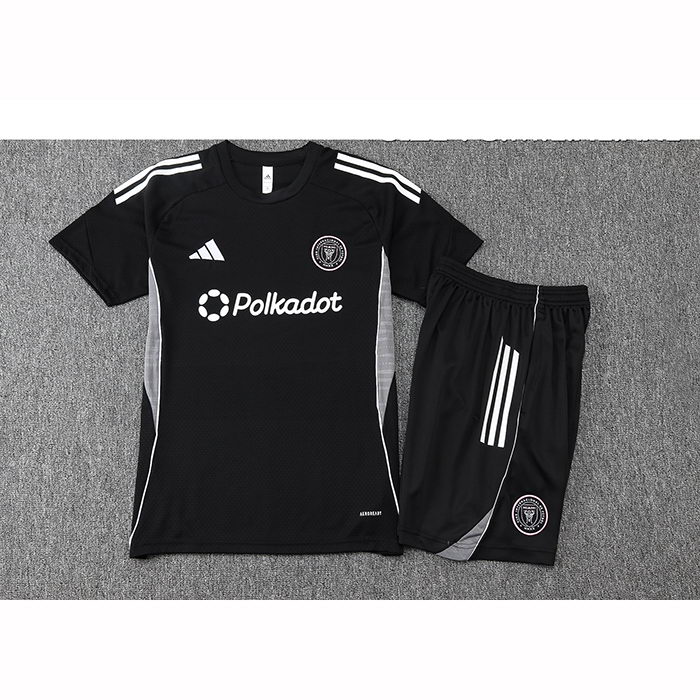 Chandal del Inter Miami Manga Corta 25-26 Negro - Pantalon Corto